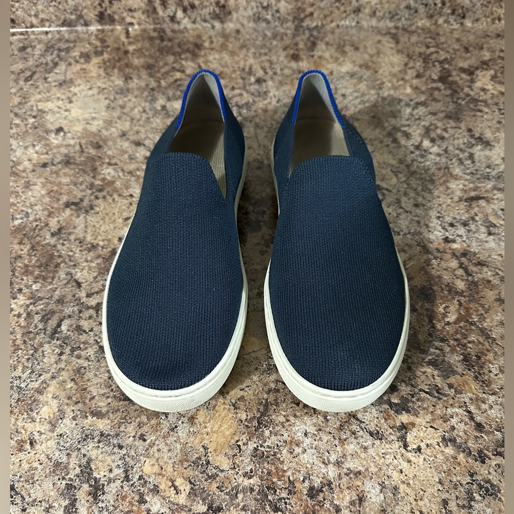 Rothy's Navy Blue Slip-On Sneakers